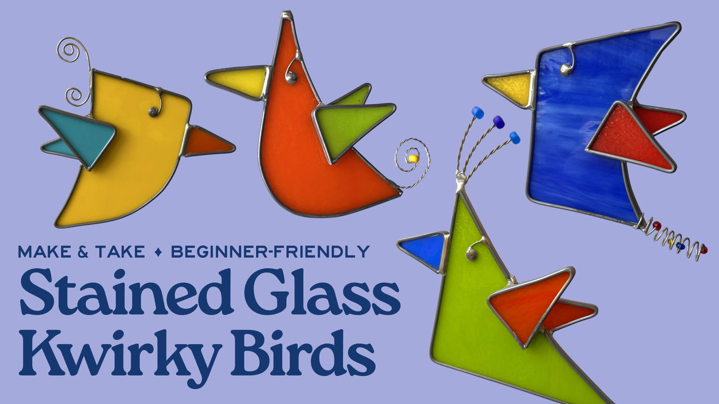 Stained Glass Kwirky Bird - March 7th