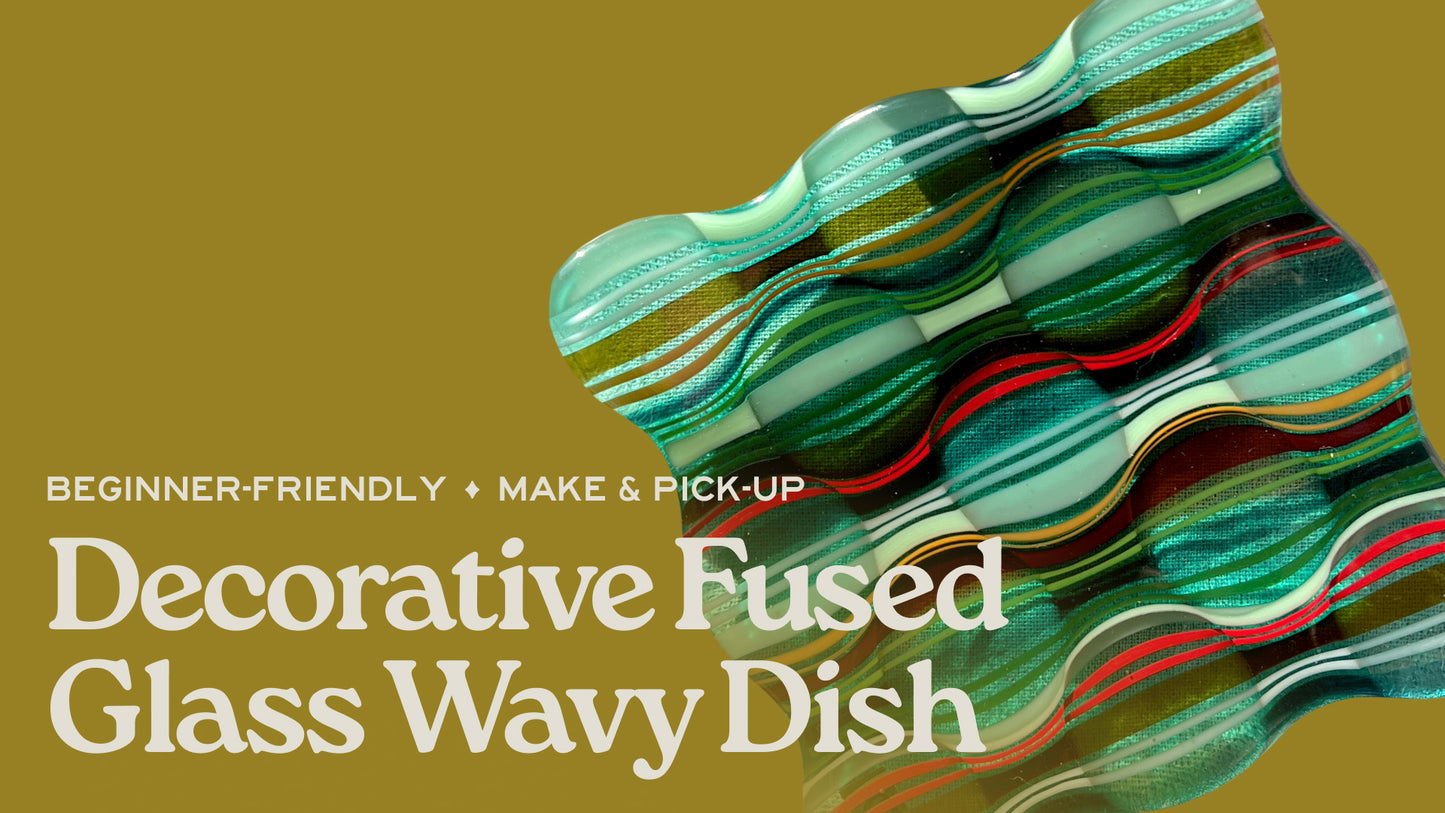 Fused Glass Wavy Dish - December 18th