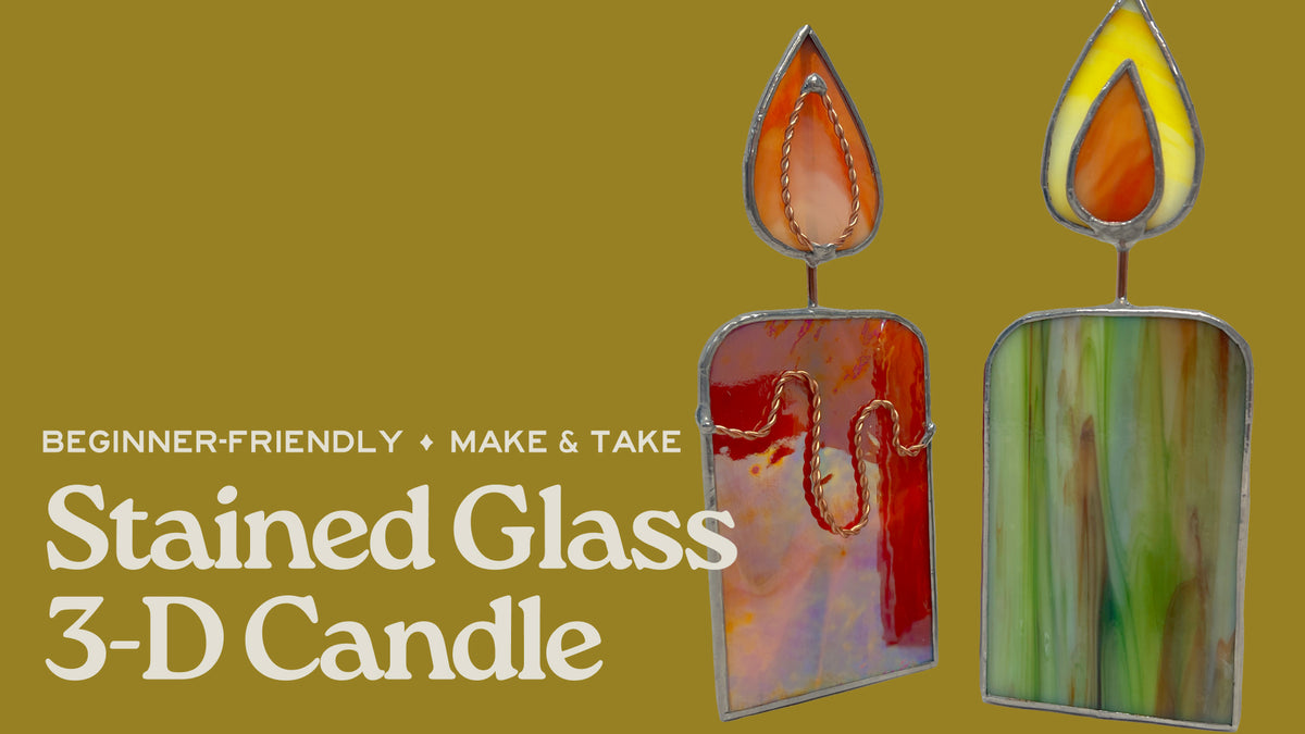 Stained Glass 3D Candle - October 17th