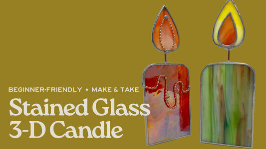 Stained Glass 3D Candle - October 17th