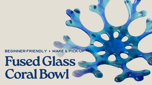 Fused Glass Coral Bowl - August 17th