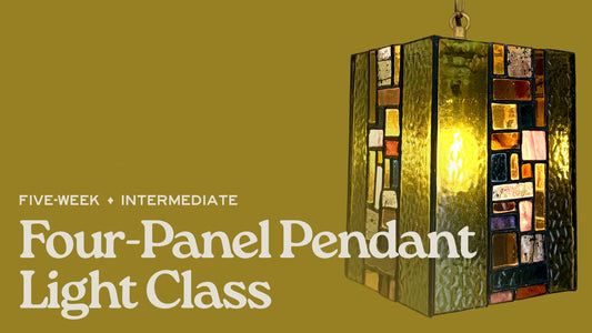 Intermediate Copper Foil 4-Panel Pendant Light - 5-Week Class - Sundays (Oct/Nov)