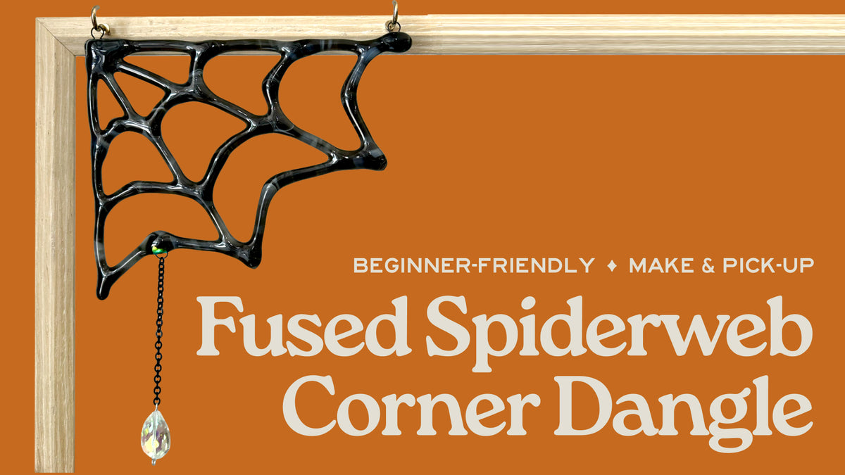 Fused Spiderweb Corner Dangle - October 21st