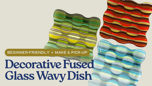 Fused Glass Wavy Dish - August 16th