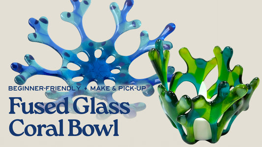 Fused Glass Coral Bowl - July 29th