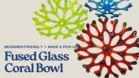Fused Glass Coral Bowl - July 29th