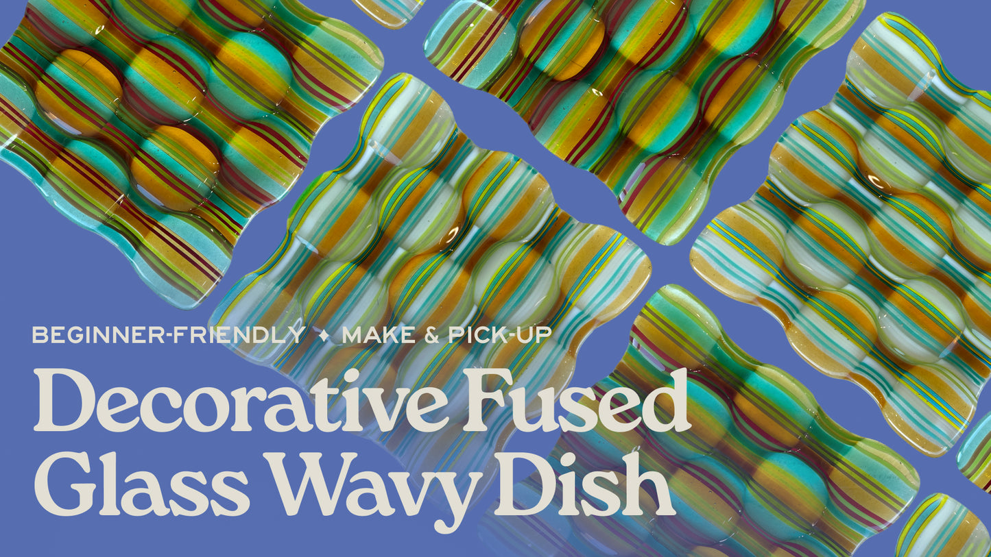 Fused Glass Wavy Dish - January 31st